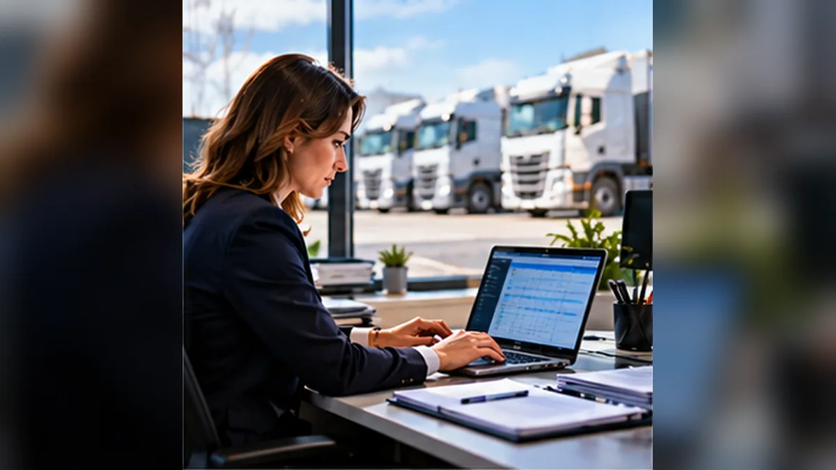 Logiciel de devis transport routier : calculer ses prix sans perdre sa marge : scène de gestion du transport routier et de la logistique