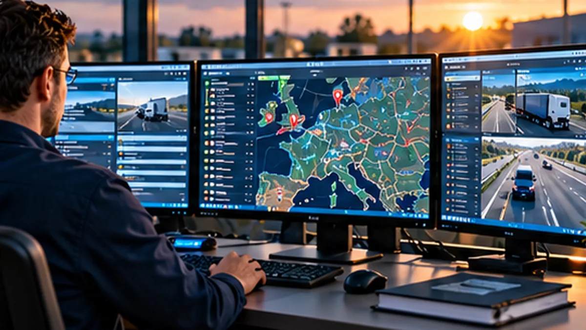 Optimiser les tournées de camions  : photo professionnelle transport et logistique