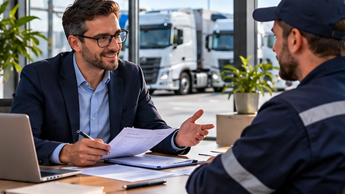 Photographie professionnelle illustrant : Recruter un chauffeur poids lourd en 2026 